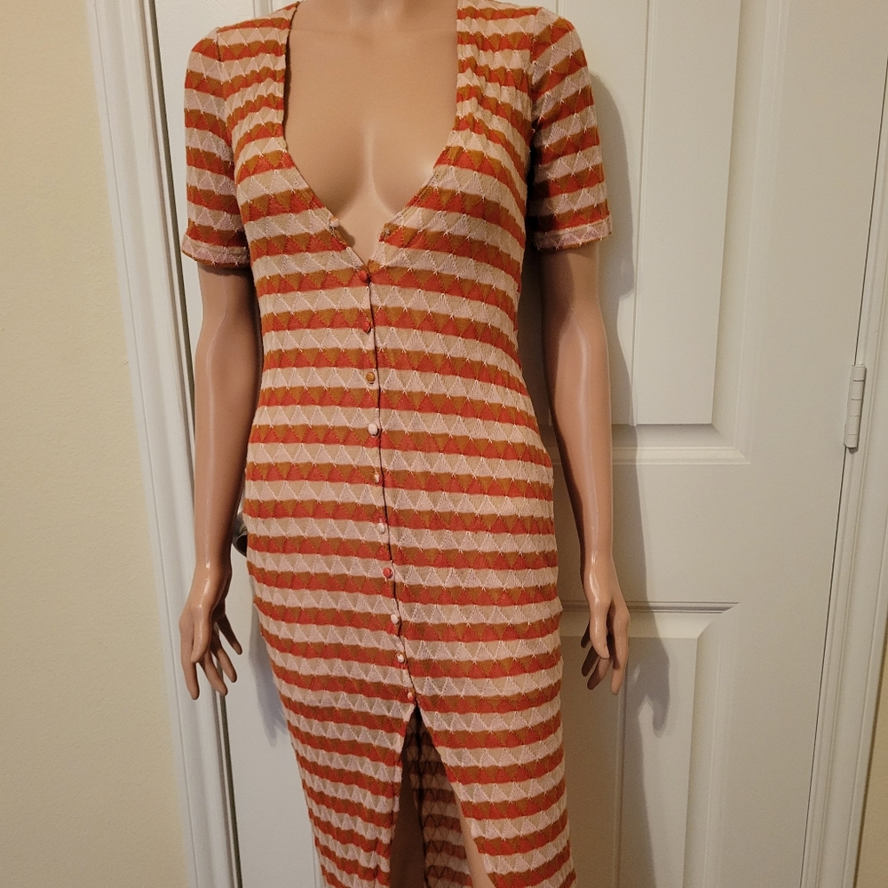 URBAN OUTFITTERS BUTTON DOWN DRESS - Picture 2 of 4